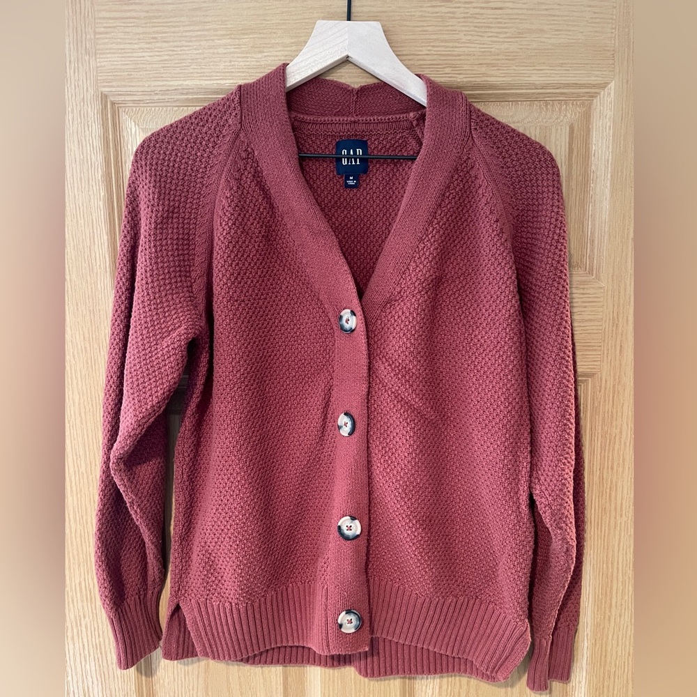 GAP Knit Cardigan - Rust - Medium